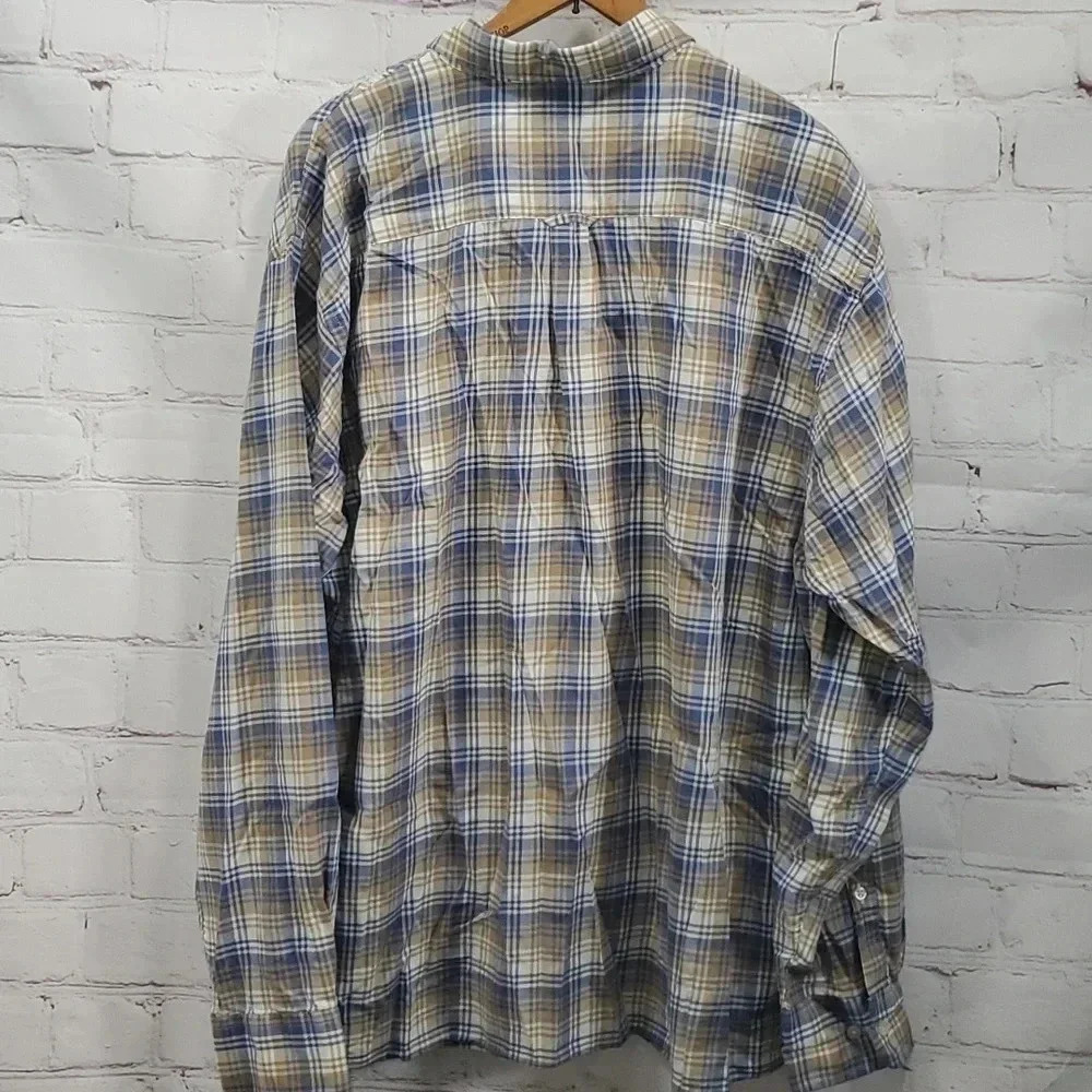 Peter Millar Crown Shirt Plaid Mount Pearl Men's Size XXL - Picture 10 of 12